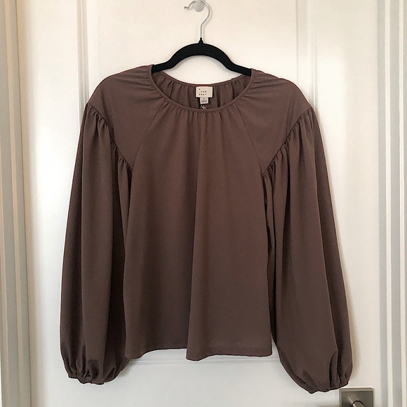 NWT a new day Balloon Sleeve Blouse - Picture 2 of 5